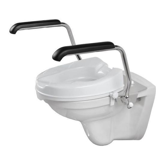Jadaset toiletbeugel voor toiletverhoger 5 cm opklapbaar Jadacare Jadaset toiletbeugel voor toiletverhoger 5 cm opklapbaar