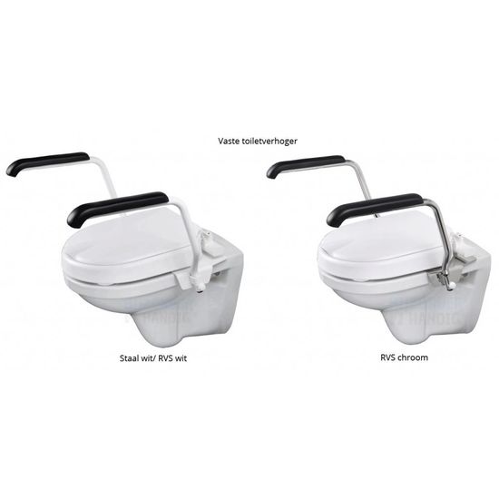Jadaset toiletbeugel voor toiletverhoger 5 cm opklapbaar Jadacare Jadaset toiletbeugel voor toiletverhoger 5 cm opklapbaar