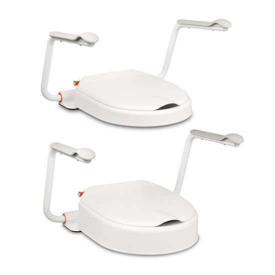 Hi Loo toiletverhoger vast met deksel Etac Hi Loo toiletverhoger vast met deksel