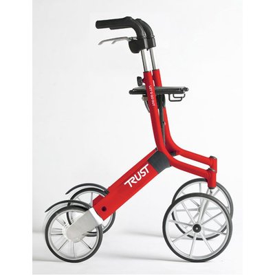 TrustCare Let's go out rollator - Rood/zilver