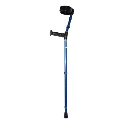 Premis Elleboogkruk met instelbaar anatomische handvat - Blauw