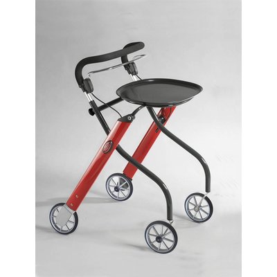 TrustCare Let's go indoor rollator - Rood/antraciet