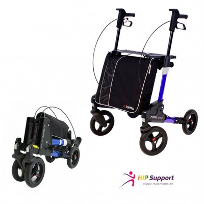 Topro Odyssé dubbel opvouwbare rollator - Blauw