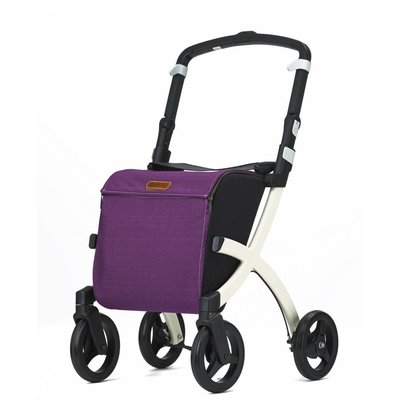 Rollz Rollz Flex Shopper rollator met paarse tas