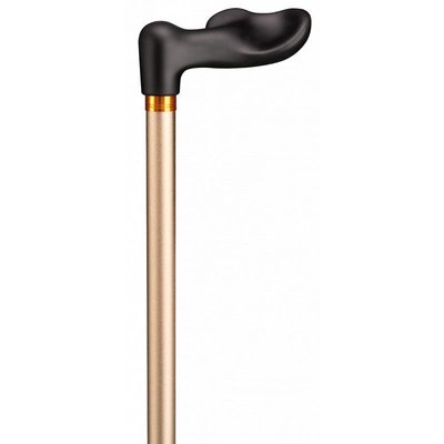 Gastrock Wandelstok met soft anatomisch Fischer handvat - Champagne