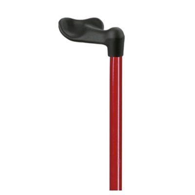 Ossenberg Wandelstok met soft anatomisch Fischer handvat - Rood