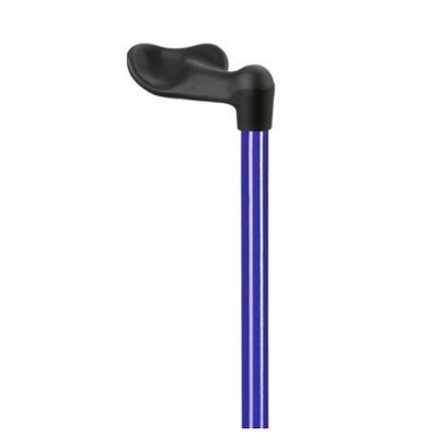 Ossenberg Wandelstok met soft anatomisch Fischer handvat - Blauw