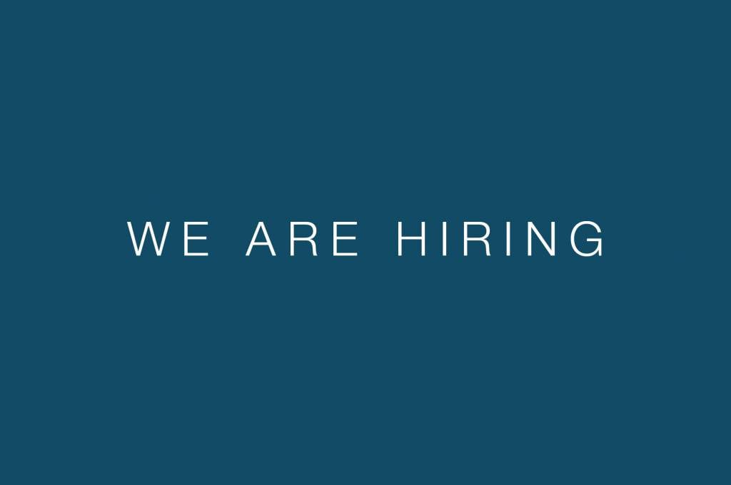 We are hiring
