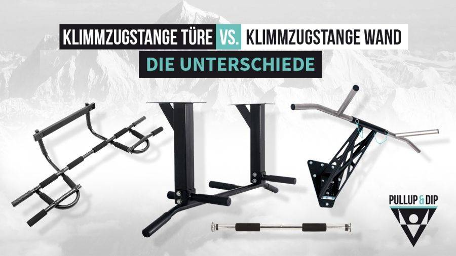 Klimmzugstange Türe vs. Klimmzugstange Wand - die Unterschiede