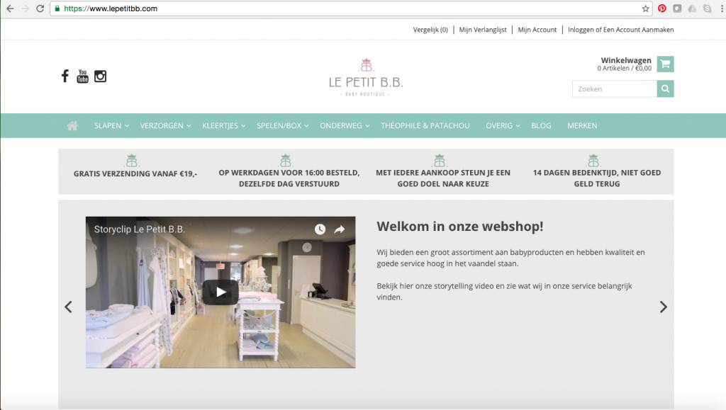 Onze webshop is geboren!