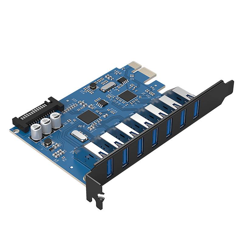 orico 7 ports pci-e to usb 3.0 pci express card adapter