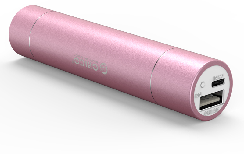 compacte roze powerbank