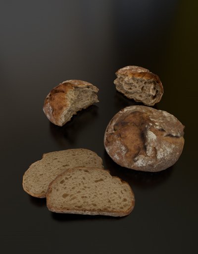 Rustic rye bread