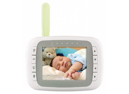 Babyfoon Audio/Video 2.4 GHz Wit/Grijs - Met monitor Konig Babyfoon Audio/Video 2.4 GHz Wit/Grijs - Met monitor