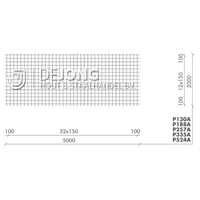 Bouwstaalmat P524a Ø10-150 2 x 5 meter
