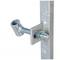 Tuindeur Hardhout stalen frame 100 x 195 cm - compleet incl. beslag