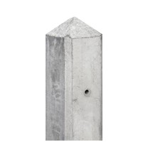 Betonpaal diamantkop 10 x 10 x 280 cm - Grijs