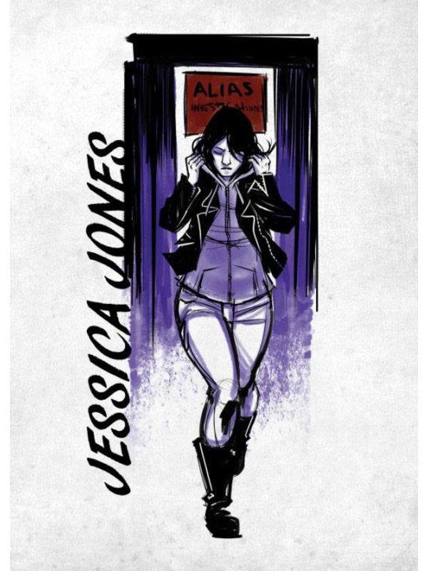Marvel Metall-Poster: Jessica Jones (The Defenders)