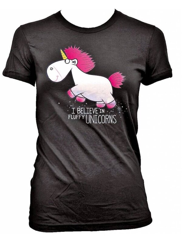 Girlie T-Shirts: I Believe in Fluffy Unicorns