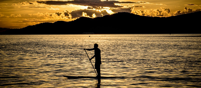 Sunset SUPing
