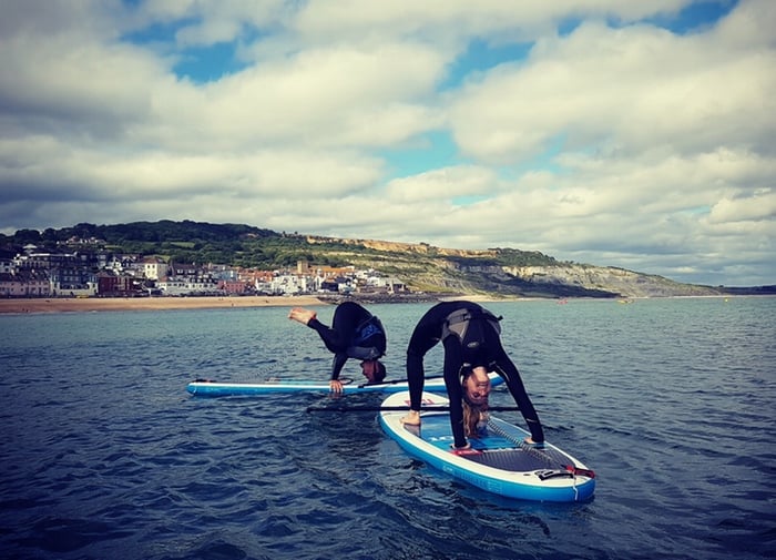 Yoga SUP lesson