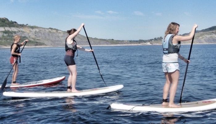 Stand Up Paddleboarding with Boylos- SUP Lessons in Lyme Regis
