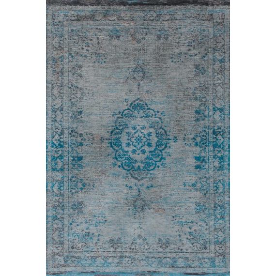 Louis de Poortere Vloerkleed The Fading world Grey Turquoise 8255