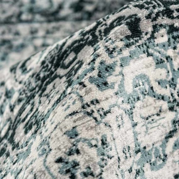 Vintage vloerkleed - Classic antraciet/blauw