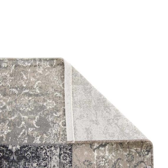 Vintage vloerkleed - Patchwork Grijs