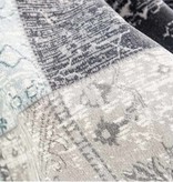 Lifa Living Vintage vloerkleed - Patchwork Grijs/Blauw Lifa Living Vintage vloerkleed - Patchwork Grijs/Blauw