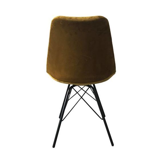 Kick Collection Stoel Velvet - Goud / Okergeel