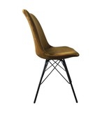 Kick Collection Stoel Velvet - Goud / Okergeel Kick Collection Stoel Velvet - Goud / Okergeel