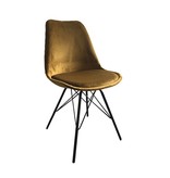 Kick Collection Stoel Velvet - Goud / Okergeel Kick Collection Stoel Velvet - Goud / Okergeel