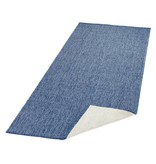 Bougari Vloerkleed Twin Solid - Blauw/Creme Bougari Vloerkleed Twin Solid - Blauw/Creme