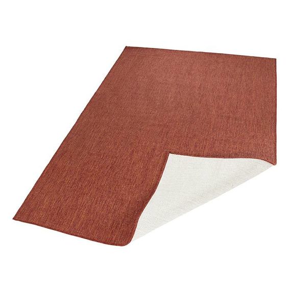 Bougari Vloerkleed Twin Solid - Terra/Creme