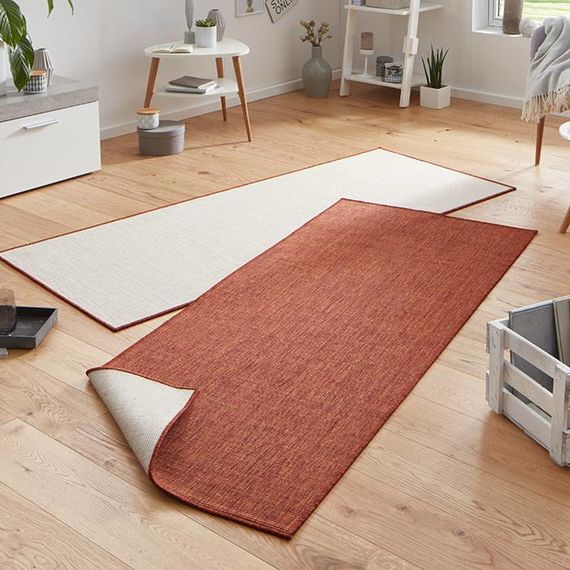 Bougari Vloerkleed Twin Solid - Terra/Creme