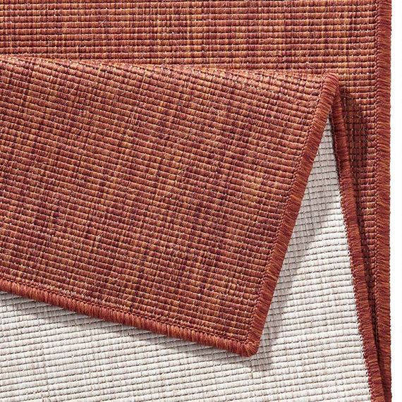 Bougari Vloerkleed Twin Solid - Terra/Creme