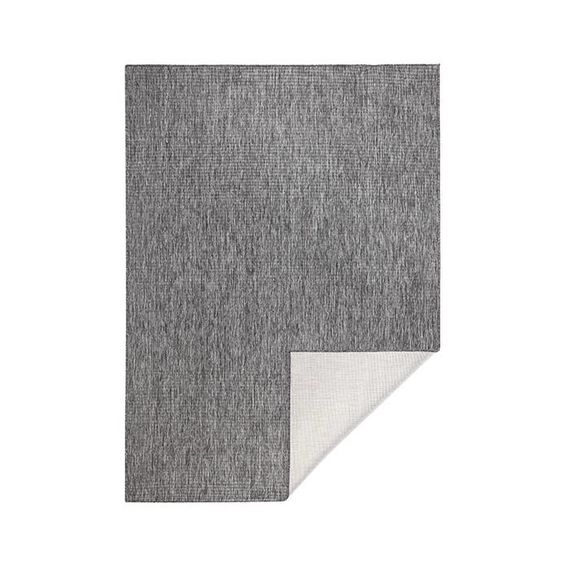 Bougari Vloerkleed Twin Solid - Grijs/Creme