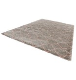 Mint Rugs Hoogpolig vloerkleed Hamar - Ringen grijs/roze Mint Rugs Hoogpolig vloerkleed Hamar - Ringen grijs/roze