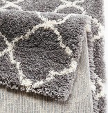 Mint Rugs Hoogpolig vloerkleed Hamar - Ringen grijs/creme Mint Rugs Hoogpolig vloerkleed Hamar - Ringen grijs/creme