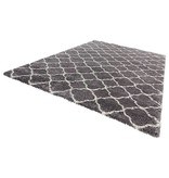 Mint Rugs Hoogpolig vloerkleed Hamar - Ringen grijs/creme Mint Rugs Hoogpolig vloerkleed Hamar - Ringen grijs/creme