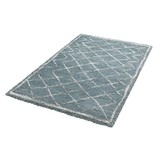 Mint Rugs Hoogpolig vloerkleed Hamar - Diamond blauw/creme Mint Rugs Hoogpolig vloerkleed Hamar - Diamond blauw/creme