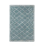 Mint Rugs Hoogpolig vloerkleed Hamar - Diamond blauw/creme Mint Rugs Hoogpolig vloerkleed Hamar - Diamond blauw/creme