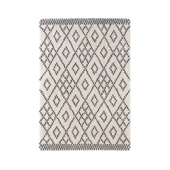 Mint Rugs Hoogpolig vloerkleed Hamar - Cubes creme/grijs