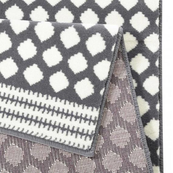 Zala living Vloerkleed Bastille - Stip grijs/wit