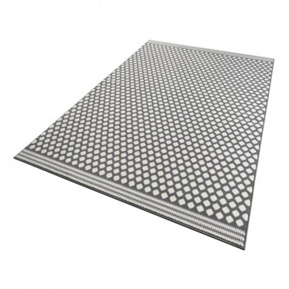 Zala living Vloerkleed Bastille - Stip grijs/wit