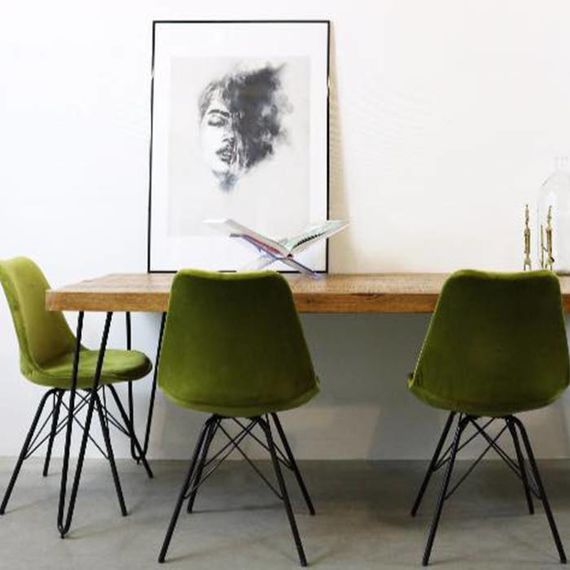 Kick Collection Stoel Velvet - groen