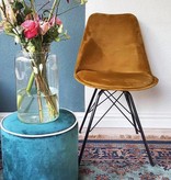 Kick Collection Stoel Velvet - Goud / Okergeel Kick Collection Stoel Velvet - Goud / Okergeel
