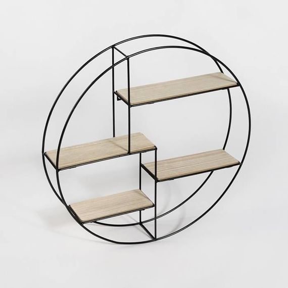 Vintage Wandrek rond - Home Living