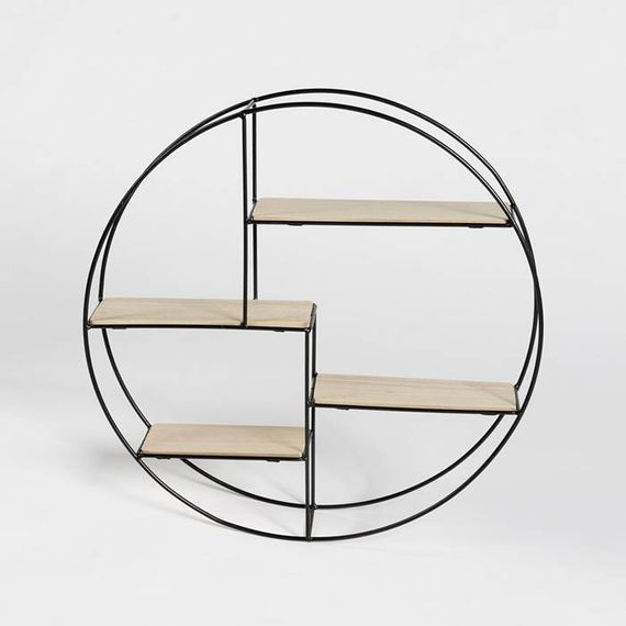 Vintage Wandrek rond - Home Living
